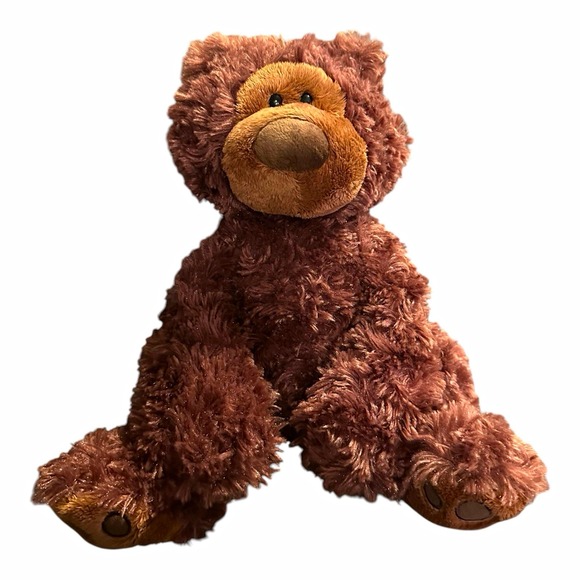 Gund Other - GUND Philbin Teddy Bear 12" Chocolate Brown Shaggy Plush Stuffed Animal 320046